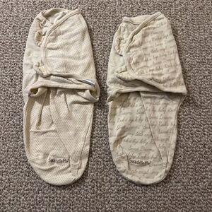 Bundle of 2 Summer SwaddleMe Infant Velcro Wrap Swaddles Size Small